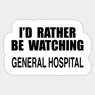 General Hospital Sticker